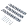 3pcs Rear Seat Brackets For 2007-2018 All Mercedes Benz Sprinter Models Steel Silvery Galvanized 