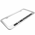 Ipick Image For Gmc Sierra In 3d Mirror Chrome Metal License Plate Frame