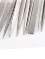 Uxcell 4mm X 160mm Square Tapered Triangle Diamond Needle File Kit 10 Pcs