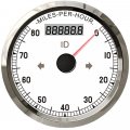 Eling 85mm Mph Gps Speedometer 80mph Odometer Adjustable For Car Truck Motorcycle Boat With Backlight 9-32v 0-80mph-white