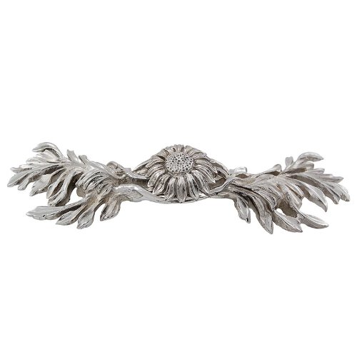 3-Inch Vicenza Designs K1188 Carlotta Branches Pull Polished Silver