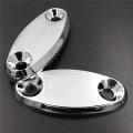 Httmt- Cbr 600 F4 F4i 900 Rr 929 954 1000rr Chrome Rr Mirror Block Off Base Plates Compatible With Hond
