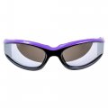 Global Vision Hawkeye Padded Motorcycle Sunglasses For Women Scratch-resistant Black-purple Frame W Flash Mirror Lens 