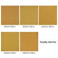 Speedwox 100 Pcs 5 Inches 8 Hole Sanding Discs Assortment 20 Each Of 60 80 120 150 240 Assorted Grits Dustless Hook And Loop