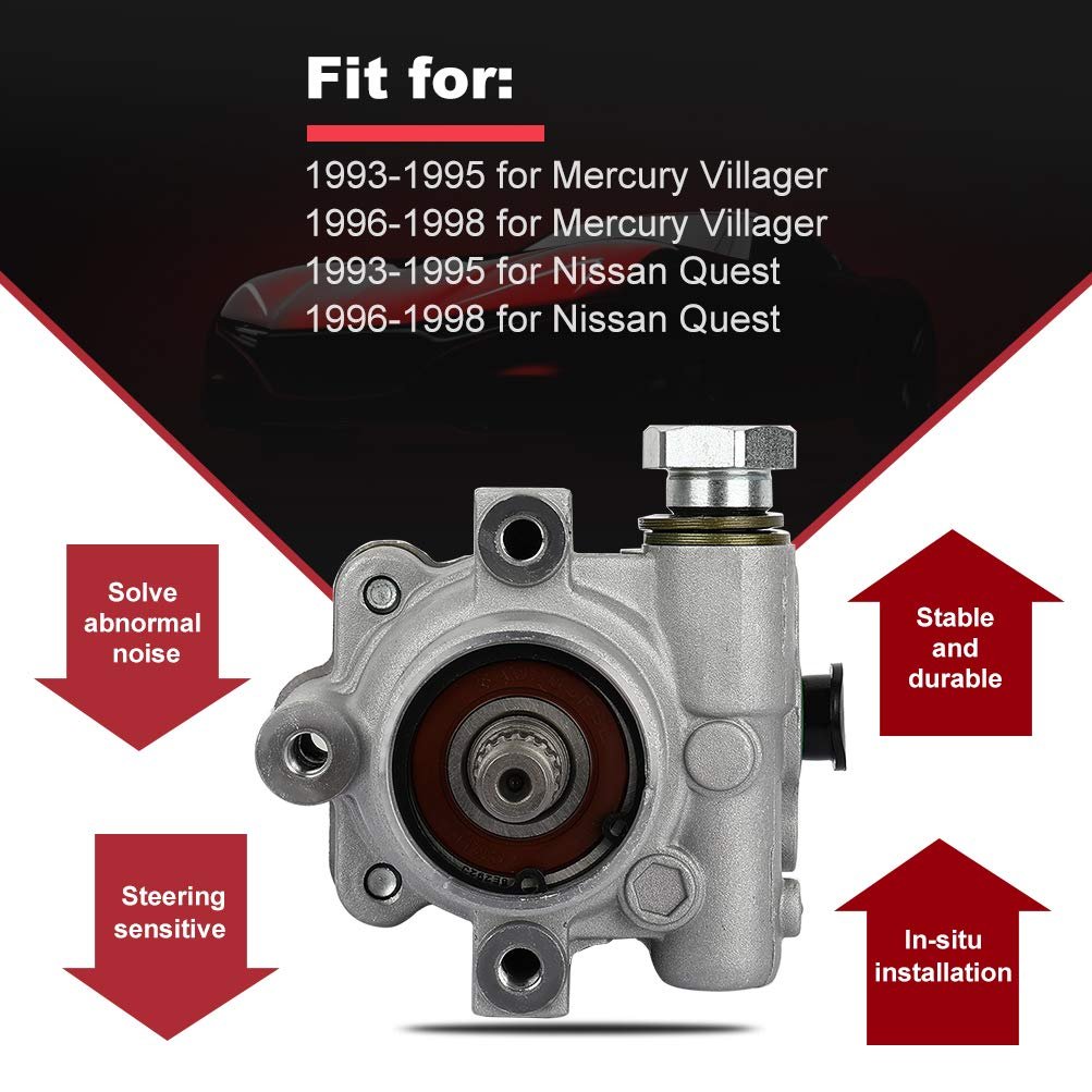 Power Steering Pump For 1993 To 1998 Mercury Villager And Nissan Quest 21 5911 Assist