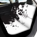 Cozeyat Paw Print Cars Front Driver Seat Cushion Universal Fit Softy Bucket Mat And Saddle Blanket Protector For Sedans Trucks
