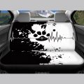 Cozeyat Paw Print Cars Front Driver Seat Cushion Universal Fit Softy Bucket Mat And Saddle Blanket Protector For Sedans Trucks