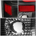 Black Clear Lens 3d Led C-shape Stripe Tail Brake Lights For Ford F150 97-03 F250-f550 Super Duty 99-07