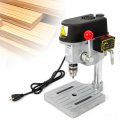 Mini Bench Electric Drill Press Rotary Tool Workstation Stand With Wrench Power Tools 1mm-10mm Portable Ideal Foring Vertical 