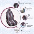 Uxcell 7pcs Blanket Durable Bucket Seat Cover Protector For Car Auto White