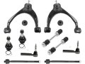 Front Control Arm Ball Joint Tie Rod End Sway Bar Link Kit 10 Piece For 2014-2018 Chevy Silverado 1500 With Stamped Steel Arms 
