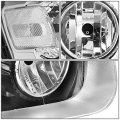 Auto Dynasty Chrome Housing Clear Corner Headlight Head Lamps Tool Kit Compatible With Ford Escape 05-07