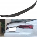 Aintier 1pc Carbon Fiber Spoiler Wing Compatible For 2017-2020 Audi A5 S5 Coupe Glossy Black Rear Trunk Tail