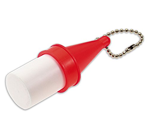 Lucky Line Key Float With Ball Chain Red And White 92101