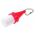 Lucky Line Key Float With Ball Chain Red And White 92101 