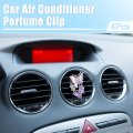 X Autohaux Car Butterfly Shape Clips For Air Conditioner Outlet Vent Decorations Clip Purple 4 Pcs