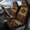 Ystardream Aztec Ethnic Style Car Seat Covers Set Universal Accessories Center Console Pad Cup Holders Belt Pads Key Chain For 
