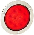 Grote 53302 Supernova 4 10-diode Pattern Led Stop Tail Turn Lights Stainless Steel Theft-resistant Flange Male Pin 