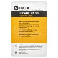 Niche Front Left Brake Rotor Pad Kit Semi Metallic For Suzuki Gw250 69100-10840 59100-21860 59100-21870 59221-48h00