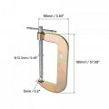 Uxcell 5 Inch Malleable Iron C-clamp For Woodworking Welding Building Household Mount