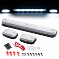 Kuafu Led Roof Marker Lights Compatible With 2007-2021 Chevy Silverado Gmc Sierra 2500hd 3500hd Cab Running Light Clear Lens