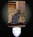 Egyptian Throne Cat Decorative Night Light 
