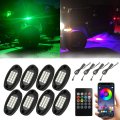 Rgb Led Rock Lights Kit 8 Pods App Remote Control Music Sync Ip68 Waterproof Underbody Lighting For Jeep Atv Utv Suv Truck Off 