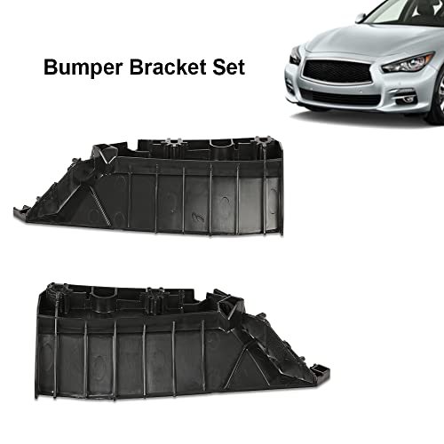Front Left And Right Bumper Bracket For 2014-2022 Infiniti Q50 Driver Passenger Side Support Set 620584ga0a In1043101