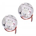 2 X 3inch Round Marine White 6 Smd Transom Mount Stern Anchor Navigation Light Ip67 Boat Lights 