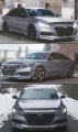 Acr Style Jdm Painted Two-toned Gloss Black Lunar Silver Metallic Front Bumper Lip Splitter Kit Compatible For 2018-2020 Honda
