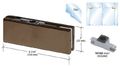 C R Laurence Ph20adu Crl Dark Bronze Top Door Patch Fitting With 1nt303 Insert 