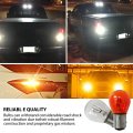 Nghtmre 20pcs 1157 1157na Amber 12v Light Bulb Brake Stop Signal Turn Reverse Tail Lamp 1154 1158 1493 2057