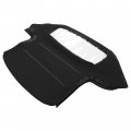 Kuafu Convertible Soft Top Compatible With 1971-1994 Alfa Romeo Spider Black Sailcloth Vinyl Clear Plastic Window
