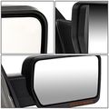 Ford F-150 Black Amber Signal Manual Extendable Side Towing Mirrors Right