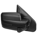 Ford F-150 Black Amber Signal Manual Extendable Side Towing Mirrors Right 