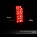 Auto Dynasty Compatible With 00-06 Gmc Yukon Xl Chevy Tahoe Suburban Full Led Tail Light 3rd Third Brake Lamp Red Lens