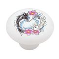Yin And Yang Koi Carp Decorative High Gloss Ceramic Drawer Knob 