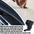 Uxcell 1 Set Windshield Washer Water Nozzle Spray No Bt4z17603a For Ford Edge Limited Se Sel 2012-2014