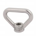 Uxcell Lifting Eye Nut M10 Female Thread 304 Stainless Steel Triangle Shape For Rope Fitting Pack Of 5