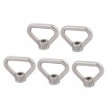 Uxcell Lifting Eye Nut M10 Female Thread 304 Stainless Steel Triangle Shape For Rope Fitting Pack Of 5
