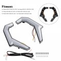 Topteng Utv Turn Signal Fang Accent Lights For Polaris Rzr Xp 1000 2014-2018 4 900 2015-2020 Rzr-4 Rzr-s 2015-2017 Rzr-xc