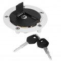 Qiilu Locking Fuel Tank Cap Motorcycle Gas Cover With 2 Keys For Suzuki -r 600 -r750 Sv1000