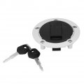 Qiilu Locking Fuel Tank Cap Motorcycle Gas Cover With 2 Keys For Suzuki -r 600 -r750 Sv1000