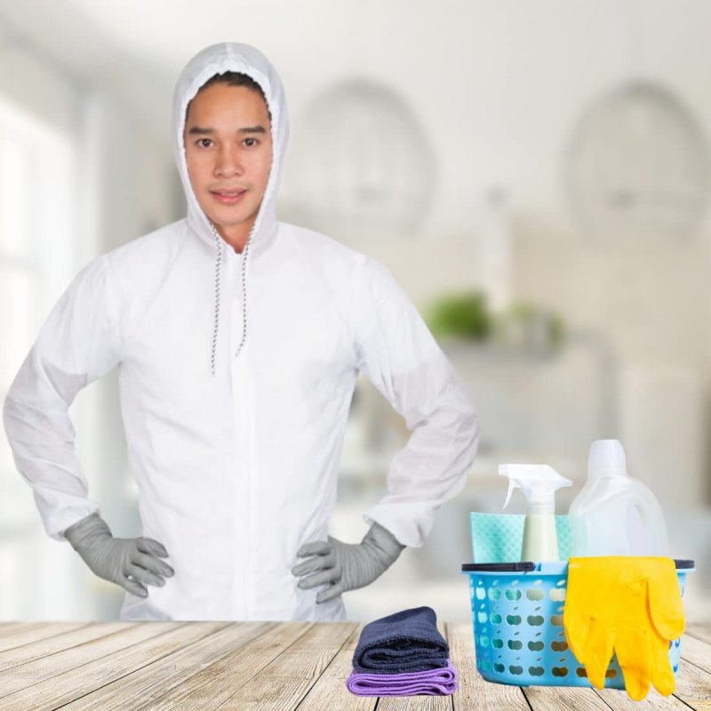 Colad White Nylon Plain Reusable Paint Coverall Spray Suit 6xlarge
