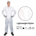 Colad White Nylon Plain Reusable Paint Coverall Spray Suit 6xlarge