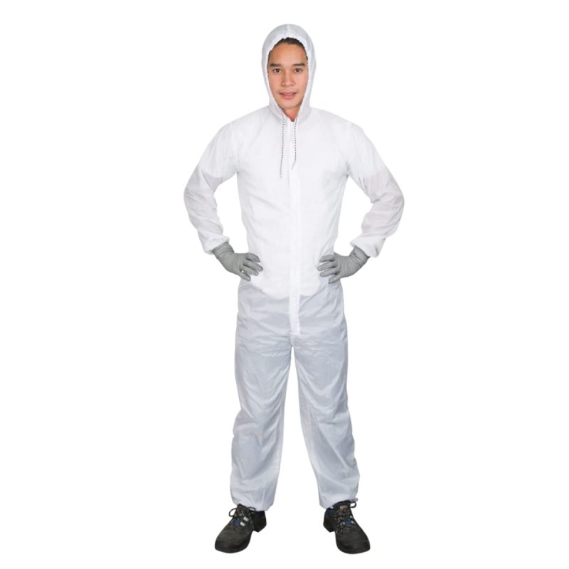 Colad White Nylon Plain Reusable Paint Coverall Spray Suit 6xlarge