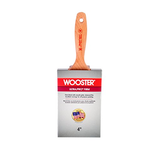4173-4 Paintbrush 4 In Nylon Polyester With Chisel Trim Rust Resistant Steel Ferrule And Maplewood Handle For All Paint Types