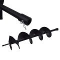 All-carb Auger Drill Bit 6 X 31 Inch Garden Spiral Earth Post Or Umbrella Hole Digger With 3 4 Shaft