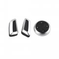 X Autohaux 6 In 1 Car Interior Door Seat Adjust Button Switch Cover Trim Replace Set For Audi A3 A4 A5 A6 A7 Q3 Vw Tiguan Left