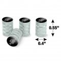 Crappie Illustration 2 Valve Stem Caps For Tire Rim Wheel Aluminum